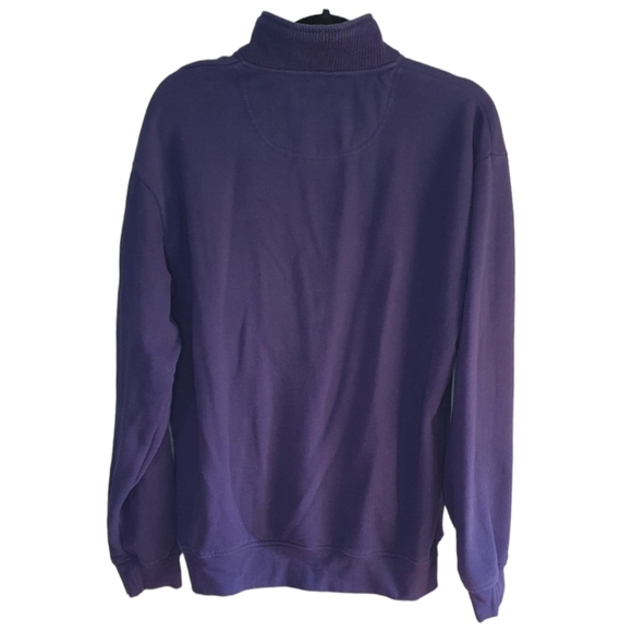 ORVIS‎ Quarter-Zip Pull Over Sweatshirt Navy Men's Size M Preppy Dressy Casual - Picture 11 of 15